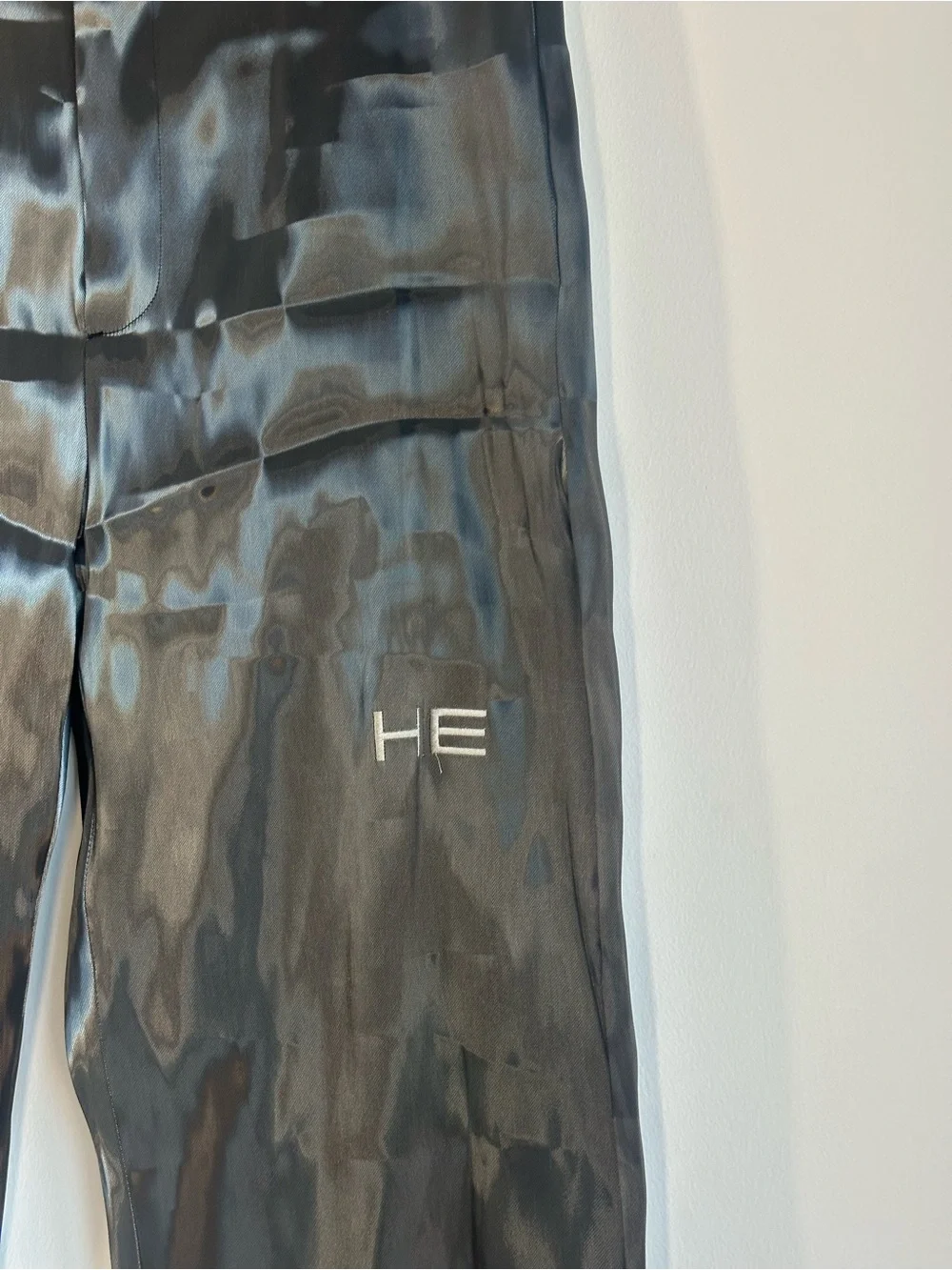 Heliot Emil Reflective Technical Trousers Pants Gray Black Size 50